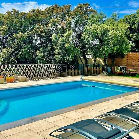 Appart Independent Garden Pool & Spa Sussargues Exterior photo